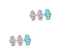 WRITWAA 2 Series Almohadilla Sanitaria De Carbón De Bambú Toallas Sanitarias Lavables Reutilizable Más Servilletas Membrana Impermeable Transpirable Pul 3 Piezas*2