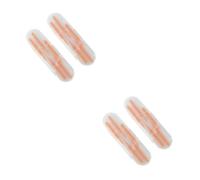 WRITWAA 2 Series Cepillo De Limpieza Cepillo Compacto para Agujeros De Computadora para Agujeros De Teléfono Acero Inoxidable Naranja 10 Piezas*2