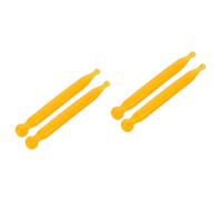 WRITWAA 2 Series Palo De Tendón Acupresion Shoulder Massager Masajeador De Puntos De Presión Espalda Masajeador Facial Esculpiendo Resina Gua Sha Varilla De Masaje Guasha Yellow 2 Piezas*2