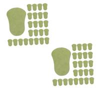 WRITWAA 2 Series Parche De Pie Cuidado Personal Liberate De Toxicos Metabolismo Acelerado Parche Para Adultos Parche Seguro Almohadillas Para Los Pies Franela Green 32 Piezas*2