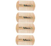 WRITWAA 2 Series Peine Rark Bamboo Peine Fino Peine De Cabello Multipropósito Peine Peine Portátil Peinar Para El Cabello Peine De Dientes Pequeños Peine Anticaspa Bambú 2 Piezas*2