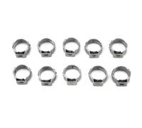 WRITWAA 20 abrazaderas de manguera de una sola oreja de 3/8 de pulgada: Sujetadores de abrazadera de manguera de una sola oreja de acero inoxidable para tuberías metálicas y plomería doméstica.