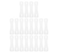 WRITWAA 20 insertos de soporte para cuello de corbata - Estabilizador de forma invisible para corbata para atuendos profesionales - Soporte transparente para fiestas, bodas, festivales y eventos.