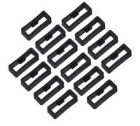 WRITWAA 20 Piezas de Aros de Retención de Silicona para Correas de Reloj de 22Mm Antideslizantes Cierre Seguro Compatible Pulseras Deportivas Color Negro