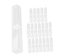 WRITWAA 20 Piezas Estuche Transparente para Bolígrafos y Bolígrafos de Bola Caja de Almacenamiento de PVC Pequeña para Estudiantes y Profesionales