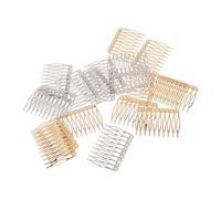 WRITWAA 20 Piezas Kit de Accesorios para Diy con Peines Metálicos de Novias y Peinados de Updo Incluye para Clips Decorativos para Mujeres y Niñas