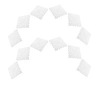 WRITWAA 20 Placas de Filtro de Plástico Blanco para Acuario, Estera Filtrante Desmontable y Versátil, Accesorio Adecuado para Fondo de Pecera y Fácil Limpieza