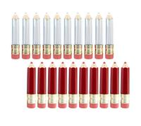 WRITWAA 20 Tubos Vacíos de Brillo Labial de Plástico Reutilizables y Portátiles para Hacer Muestras de Brillo en Viajes de Negocios