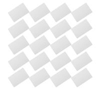 WRITWAA 20 Unidades Tarjetas de Visita Metálicas en Blanco para Sublimación Impresión UV a Color y Resistente al Desgaste, Aleación Metálica de 0.21mm para Proyectos Creativos y DIY