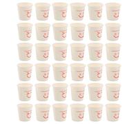 WRITWAA 200 mini vasos de papel: 50 ml (1,7 oz), desechables, aptos para alimentos, a prueba de fugas, ideales para degustaciones, espresso, café, postres, vino, bebidas frías y calientes, y