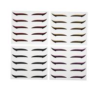 WRITWAA 20pares Pegatinas Delineador Ojos Reutilizables Cintas Sombras Para Maquillaje Fácil Adhesivas y Cómodas Para Mujeres y Chicas