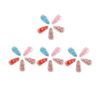 WRITWAA 20piezas Pinzas Pelo Lentejuelas Horquillas Transparentes De Bricolaje Materiales Para Manualidades Diseño