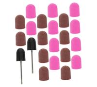 WRITWAA 20piezas Tapa De Arena Para Uñas Brocas Para Pulir y Alisar Uñas Brocas Para Uñas Pies Fundas Para Lijadora De Para Quitar Accesorios Para Taladro De Scenario Manicure y