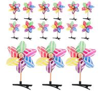 WRITWAA 24 Horquillas Cabello Forma de Molinete, Clips de Brotes de Molinete, Accesorios Cabello para Mujeres y Niñas, Diseño Colorido, Materiales de Plástico y Hierro, Varios estilos