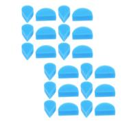 WRITWAA 24 Piezas Esponjas de Pintura Facial Azul, Forma Gota y Semicircular