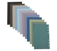WRITWAA 24 Piezas Recambio de Papel A6 para Cuaderno de Hojas Sueltas Papel de Encuadernación, Experiencia de Escritura Suave Sangrado de Tinta para Álbumes y Presupuestos Color Aleatorio