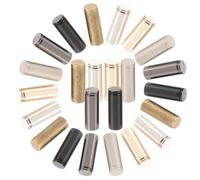 WRITWAA 24 piezas Terminales Metálicos para Cordones Cierres Resistentes para Cordones de Pantalón y Cuerdas para Proyectos DIY y Reparación y Medianos