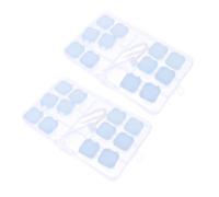 WRITWAA 2juegos Estuche para Lentes De Contacto De Organizador Portátil para Viajes Caja De Cuidado para Lentillas Cosméticas