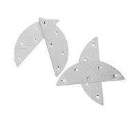 WRITWAA 2pares Placas Reparación Tacones Botas Almohadillas Protección Talón Hierro Duradero Reparación Calzado