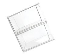 WRITWAA 2piezas Contenedor De Almacenaje De Maquillaje Cajas Organizador Para Lápiz Labial Soporte Para Escritorio