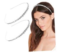 WRITWAA 2piezas Diadema de Cristal Gemas de Imitación Aros Pelo Elegantes Tocados Creativos Accesorios Pelo para Niñas Regalos de Fiesta para Niñas