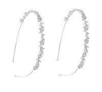 WRITWAA 2piezas Diadema De Flores Para Novia Tocado De Gemas De Imitación Para Boda Diadema De Boda Elegante Para Ceremonia De Matrimonio