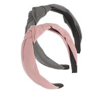 WRITWAA 2piezas Diademas Anudadas De Pu Para Mujer De Diadema Ancha Para Pelo Accesorios De Moda Cómodos Para Fiesta y Uso Diario