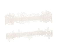 WRITWAA 2piezas Garter De Novia De Encaje Para Bodas Ligas Blancas Elásticas Para Mujeres Accesorio De Fiesta De Novia