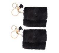 WRITWAA 2piezas Llavero Moneda Mini Llavero para Bolso Colgante De Cable De Datos para Organizar Llaves y Monedas Viajes o Uso Diario