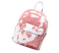 WRITWAA 2piezas Mochila De Peluche Para Mujeres y Niñas Mochila Casual Elegante De Viaje Diseño Adorable y Moderno Capacidad Moderada y Material Duradero Para Llevar Lo Esencial Diario