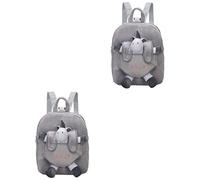 WRITWAA 2piezas Mochila Infantil Unicornio para Niño Niña con Juguete De Peluche Extraíble Mochila Escolar para Guardería y Preescolar para Snacks y Actividades Al Aire