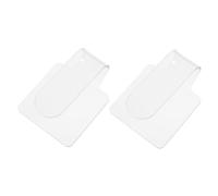 WRITWAA 2piezas Paleta Maquillaje Unidades Paletas Acrílicas Para Manicura Transparente Fácil De Limpiar