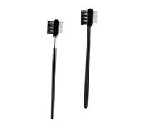 WRITWAA 2piezas Peine Para Brochas De Maquillaje Peine Multiusos Portátil Herramienta Manual Para Moldear Pestañas Diseño Dual Para Cejas y Pestañas
