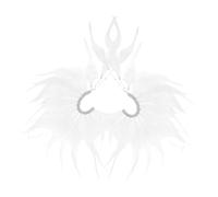 WRITWAA 2piezas Pendientes De Pluma No Perforantes Para Mujeres De Accesorios De Fiesta y Bodas Elegantes Clips De Oreja De