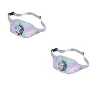 WRITWAA 2piezas Riñonera De Lentejuelas para Niña Diseño De Unicornio Bandolera y Brillante para Uso Diario Compras y Fiestas
