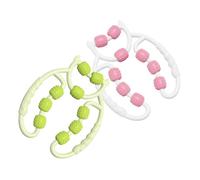 WRITWAA 2piezas Rueda De Masaje Para Piernas Masajeador Muscular Manual De Herramienta De Masaje Hogar Para Relajar Gemelos y Músculos