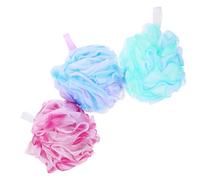 WRITWAA 3 Bolas Exfoliantes para Ducha, Esponjas Corporales de Pe para Baño, Accesorios de Ducha para Exfoliar la Epidermis
