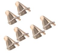 WRITWAA 3 Pares Protector de dedos protector de puntas de zapatos puntiagudos único high heels protector de punta de tacón protector de punta de zapato de metal punteras de tacones altos