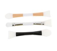 WRITWAA 3 Piezas Cepillo para Mascarilla de Silicona y Barra para Mascarilla Herramientas Manuales de Bricolaje de Doble Extremo para Aplicacion de Casa