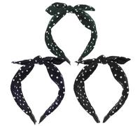 WRITWAA 3 Piezas Diadema De Diadema De Lunares De Lunares Accesorios Para El Cabello De Las Mujeres Diademas Anchas Cintas Para El Cabello Para Mujeres Diademas Decorativas Arriba Tela