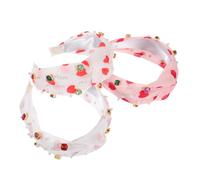 WRITWAA 3 piezas Diademas Anchas para Mujer con de Rosa para Fiesta de San Valentín Banda de Pelo Ligera y Resistente y Elegante para Diario