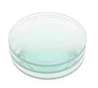 WRITWAA 3 Piezas Lente Convexa de Vidrio de 90mm para Experimentos de Física y Fotografía, Herramienta Multifuncional para Enseñanza y Demostraciones Científicas