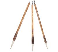 WRITWAA 3 piezas Pinceles Caligrafía Japonesa para Principiantes Cepillos de Acuarela y Dibujo Kanji Herramienta Educativa Duradera y Fácil Mantenimiento