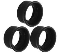 WRITWAA 3 Piezas Protectores Oculares de Goma para Binoculares y Telescopios, Accesorios de Goma Negros Función de Bloqueo de Luz y Protección contra Polvo para Investigación Científica
