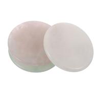 WRITWAA 3 Piezas Pzs Jade Stone para Adhesivo de Pestañas Paleta Redonda para Extensiones Portador de Pegamento y Reposicionable Soporte Multiuso para de