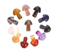 WRITWAA 3 Series Adorno De Hongo De Cristal Hongos Adorno De Hongo Maceta Mini Diminuto Champiñón Fiesta Encanto De Setas Champiñones Pequeños Decoración Seta Pequeña 12 Piezas X 3