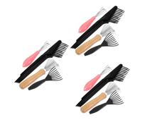 WRITWAA 3 Series Limpiador De Garras Barrido Del Cuero Cabelludo Peine Cepillo De Pelo Cepillo Para El Cuero Cabelludo Cepillo Para Fregar El Cabello Metal 4 Piezas X 3