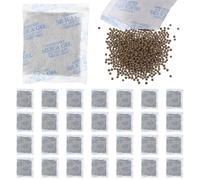 WRITWAA 30 Piezas Paquetes Desecantes para Zapatos, Paquete Desecante de Gel de Sílice, No Tejido, de 50g, para Almacenamiento de Alimentos y Electrónica, para Coches y Cajones