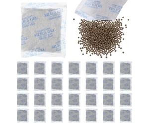 WRITWAA 30 Piezas Paquetes Desecantes para Zapatos, Paquete Desecante de Gel de Sílice, No Tejido, de 50g, para Almacenamiento de Alimentos y Electrónica, para Coches y Cajones