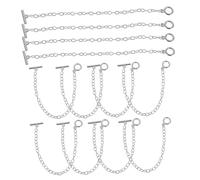 WRITWAA 30 Piezas Pulseras y Tobilleras De Cadena De Eslabones Con Cierres De Palanca Cadenas Para Joyería Pulseras Para Hacer Diy Para De Plata Mujer